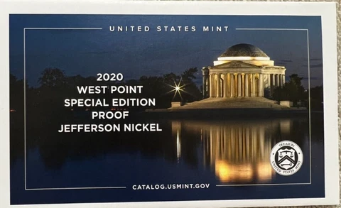 2020-W Special Edition Jefferson Nickel (Proof & Reverse Proof) Set Cover