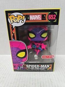 Funko POP! Vinyl Figure Marvel Spider-Man 652 Blacklight Target Exclusive  - Picture 1 of 10