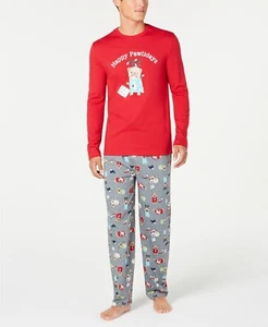 Family PJs Matching Men's Happy Pawlidays Pajama Set, Size XL - Picture 1 of 1