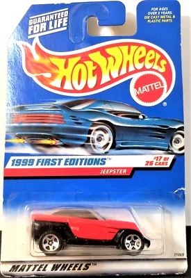 Hot Wheels Jeepster 1999 First Editions #17 of 26 Red - Combined Shipping - Image 1 of 4