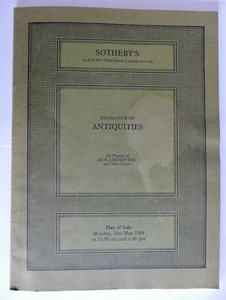 SOTHEBY'S. Antiquities. LONDON Monday, 21st May 1984. Asta CATALOGO. (box3_10) - Zdjęcie 1 z 3