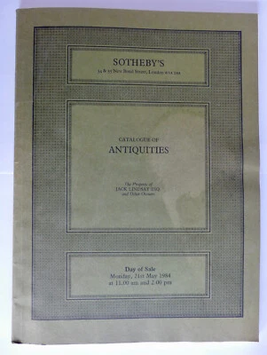 SOTHEBY'S. Antiquities. LONDON Monday, 21st May 1984. Asta CATALOGO. (box3_10) Foto 1 de 3