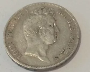 Coins 5 FRANCS 1830 W LOUIS PHILIPPE HOLLOW TRANCHE - Picture 1 of 4