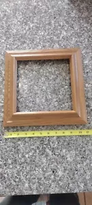 Oak Real Wood Frame 8x8 Inside Beautiful Stained And Finished (New) - Picture 1 of 13