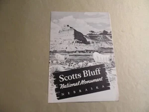Scotts Bluff National Monument Nebraska / Pamplet & Karte / kostenloser Inlandsversand - Bild 1 von 2