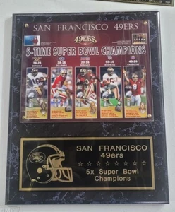 San Francisco 49ers Super Bowl Champions 12" x 15" Plaque - Picture 1 of 4