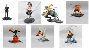 Juego de figuras One Piece - Zorro, Sanji, Ruffy, Ace, Nami, Phönix Marco - 10-18 cm - Imagen 1 de 8