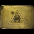 Boucle de ceinture en laiton arc royal maçonnique rite York maçonnerie capitulaire vintage