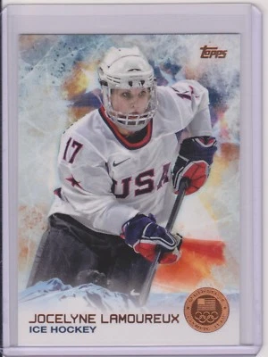 2014 TOPPS OLYMPIC JOCELYNE LAMOUREUX BRONZE CARD #53 ~ HOCKEY ~ MULTIPLES - Image 1 of 2