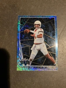 2024 Leaf Collective FB D.J. Uiagalelei Light Blue Shimmer Base #3/20 Seminoles - Picture 1 of 4