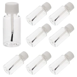 8 Pcs Cosmetic Container Clear Bottle Empty of Nail Polish with Brush Oil - Picture 1 of 12