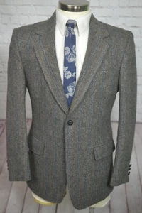 Austin Manor Para Hombres Marrón ESPIGA TWEED Lana Abrigo Deportivo Blazer Chaqueta TALLA 41R - Imagen 1 de 7
