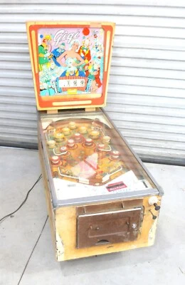 Máquina de Pinball GIGI (Gottlieb, 1963)- Funcionando - Vidrio Trasero Nuevo Foto 1 de 4