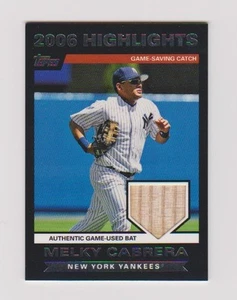 2007 Topps Highlights Melky Cabrera Gioco Mazza Usata - Foto 1 di 2