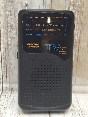 Radio portátil vintage marca Electro personal TV sonido e informe meteorológico - probada Foto 1 de 4