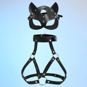 Women's Intimate Clothing Lady Bondage Set. Gothic lace bra belts. Body Harness - Picture 1 of 11