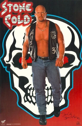 STEVE AUSTIN POSTER - WWF WRESTLING    FREE SHIPPING  #3440  RBW1Z Cover