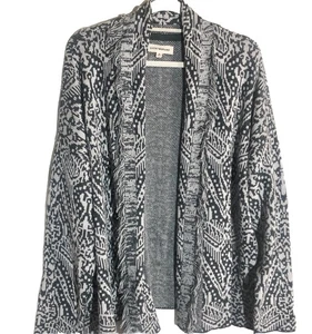 Lucky Brand woman Cardigan Sweater Sz XL Fringe Boho Hippie Festival From 6/24 - Picture 1 of 13