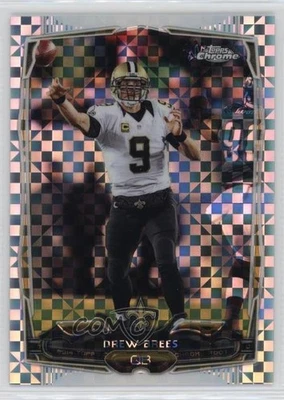2014 Topps Chrome Retail X-Fractor Drew Brees #17 - Image 1 of 3