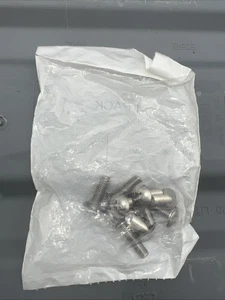 M6x20 304 A2 Stainless Steel Phillips Truss Head Screw Flat Pan Bolt Pkg Of 10 - Picture 1 of 2