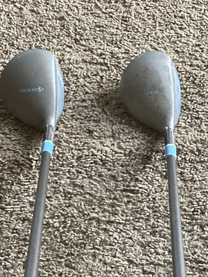 Ladies Taylor made Original 1 Driver And 3 Wood LH Golf Clubs Left Handed - Image 1 of 4