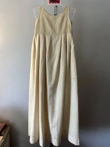 Antique Edwardian Era Wool Blend Infant Gown - Picture 1 of 8