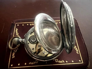 🔴 Taschenuhr 800 SILBER Damen Nonne zum Überholen Teile Zylinder 15 - Bild 1 von 10