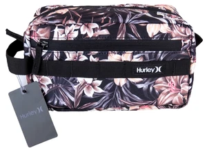 Hurley Hibiscus Print Travel Overnight Toiletry Dopp Kit Bag Multicolor FreeShip - Picture 1 of 11