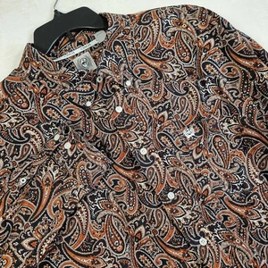 Cinch Hemd Herren XXL Button-Down Langarm Paisley Rodeo Western Cowboy Baumwolle - Bild 1 von 13