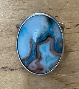 Anillo de ágata de plata esterlina Carolyn Pollack Relios - talla 7,25 - Imagen 1 de 4