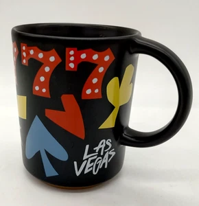 Starbucks Black Las Vegas Triple 777 Card Suits Mug Coffee Tea 12 oz (080) - Picture 1 of 5