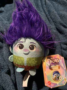 Mattel Trolls Band Together Hairmony Mixer - Zweig 6 Zoll singendes Plüsch mit Etikett - Bild 1 von 1