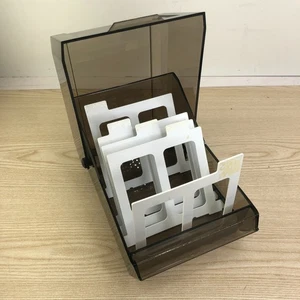 Data Case 5.25" Floppy Disk Vintage Storage Box Case Holder w/ 4 Dividers - Picture 1 of 5