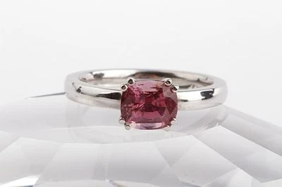 Ring Spinell 1,53ct 6,0x7,0mm 750 18K Weiß Gold Größe 53 16,9mm Neu . - Bild 1 von 4