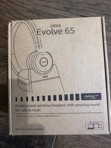 Jabra Evolve2 65 Stereo Wireless Headset (UC, USB-A) with Charging Stand - Black - Picture 1 of 3