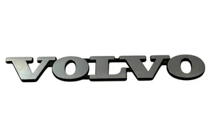 VOLVO EMBLEM ORNAMENT  " VOLVO " OEM  METAL BRUSHED FINISH - Bild 1 von 3