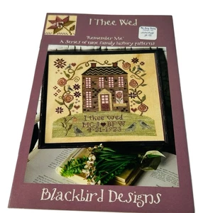 Blackbird Designs I Thee Wed Cross Stitch Chart 2008 Family History Pattern #5 - Picture 1 of 5