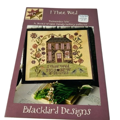 Blackbird Designs I Thee Wed Cross Stitch Chart 2008 Family History Pattern #5 - Image 1 of 4