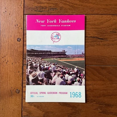 1968 New York Yankees Spring Training Program vs. Baltimore Orioles. Beautiful. - Image 1 of 4