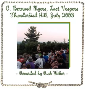 C. BERNARD MYERS LAST VESPERS CD - Picture 1 of 1