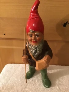 WOW! Vintage Heissner Elf Gnome Pixie Statue Garden Germany Christmas Decoration - Picture 1 of 14