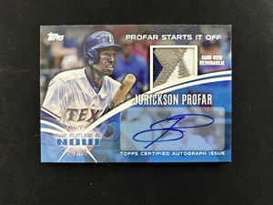 Jurickson Profar Future is Now Auto Relic /10 2014 Topps Update MLB Karte Texas - Bild 1 von 2