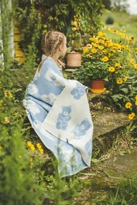 Manta de bebé edredón lana Swaddle 90x130cm niña niño niños acogedor blanco... - Imagen 1 de 7