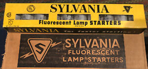 10 Vintage SYLVANIA FLUORESCENT LAMP STARTERS FS-4  New In Box 13W 30w 40w