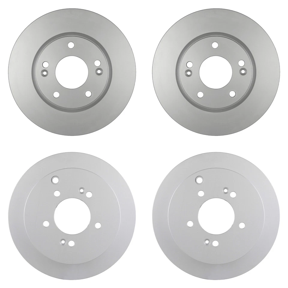 Kit de pastillas de freno de disco rotores delanteros traseros Bosch QuietCast para Hyundai Santa Fe 01-04 Foto 1 de 1