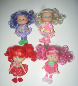 Vintage TNT 1990s Sweet Scents Strawberry Shortcake Clone Doll Lot Of 4