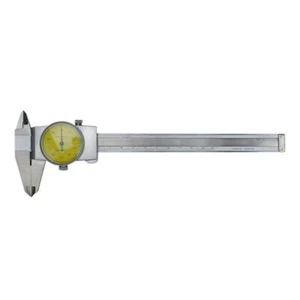 150mm Metric Dial Caliper Machine-DRO Yellow 4Way Measurement Stainless Steel - Picture 1 of 5