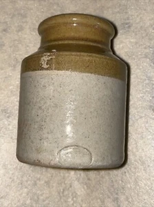 Antique Stoneware Pottery Jar Crock 1800s England Unknown Mark See Pictures - Picture 1 of 8