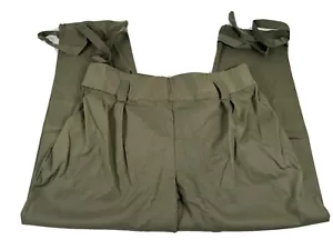 Shein Curve Womens Army Green Pants Pockets Size 2XL - Picture 1 of 11