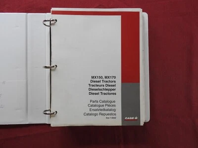 GENUINE 1998 CASE MX150 MX170 DIESEL TRACTOR PARTS CATALOG MANUAL W/BINDER NICE - Image 1 of 4